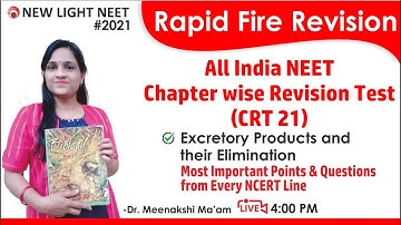 NEET 2021 All India Chapterwise Revision Test Series T21 | Biology Rapid Fire Revision | Meenakshi M