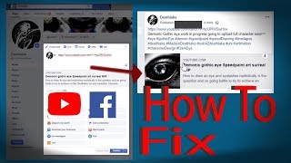 Facebook How to Fix a missing Thumbnail on a Facebook post 2019