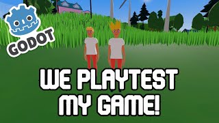 We playtest my Godot 4 multiplayer FPS game! | DevLog 9