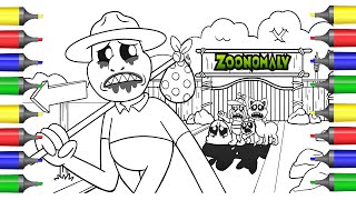 How to draw Zoonomaly /Cartoon Animation/ZOOKEEPER is MOVING AWAY /🎼NCS