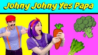 Johny Johny Yes Papa Nursery Rhymes - Vegetables - Bella &amp; Beans TV