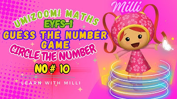 UMIZOOMI MATHS: Read The Number 10| Tracing | Counting Game| Circle The Number10|Circle 10|EYFS-1|48