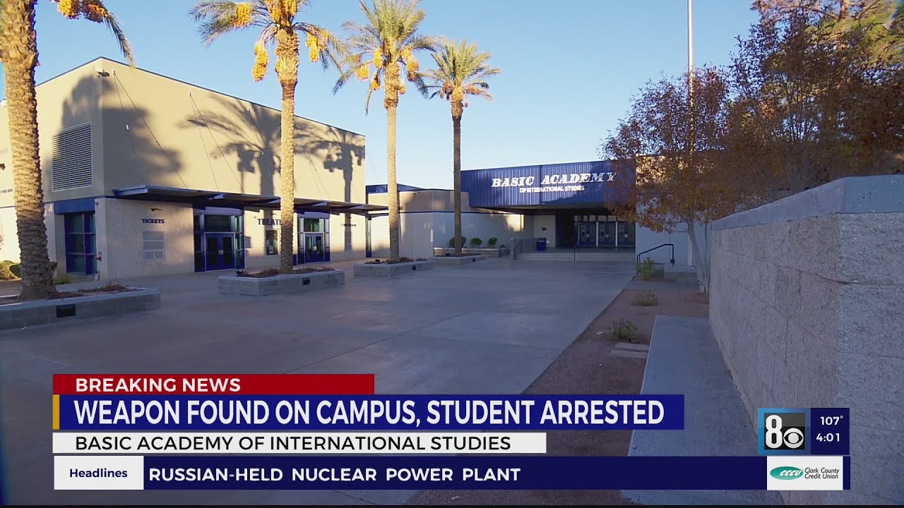CCSD student arrested for allegedly bringing gun to school - YouTube