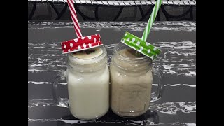 Dhaba style Fresh Fig Banana Milkshake easy