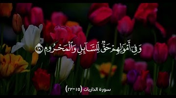 سورة الذاريات (15-23)