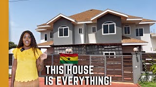 I BUILT THIS LUXURY HOUSE IN ACCRA GHANA ON A SMALL PIECE OF LAND