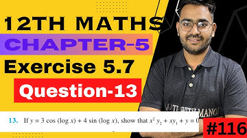 Class 12 Ex 5.7 Q13 Math | Differentiability / Q13 Ex5.7 Class 12 Math / Ex 5.7 Q13 Class 12 Math