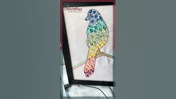 BIRD DESIGN VIDEO  #stitchmax  #embroiderysoftware #embroidery