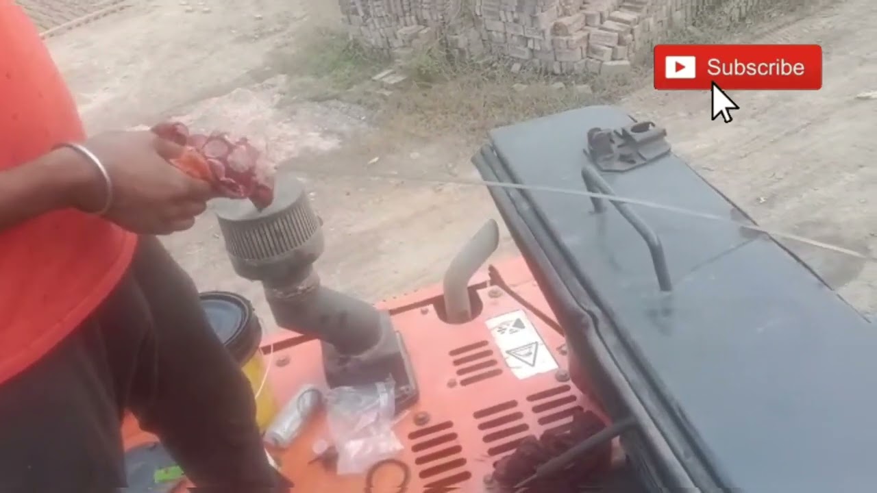 Tata Hitachi EX 70  how to change engine oil & filter, most useful vedio, subscribe for more vedios👍