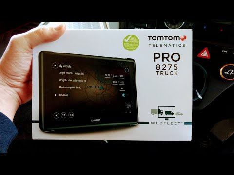 TomTom Telematics PRO 8275 Truck satnav Webfleet first look