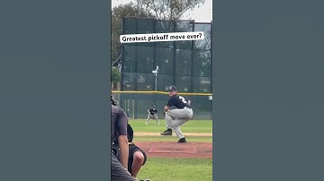Balk or elite pickoff move?… ‘24 Ryan Vaughn, JSerra Catholic (CA) #baseball