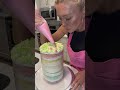 Part 2: The cake reveal  I used all colors to make this cake.  Colors used:  Bakers Rose, Lemon Yel