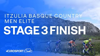 Day Of Skirmish 😥 | Stage 3 Finish Itzulia Basque Country 2024 | Eurosport Cycling