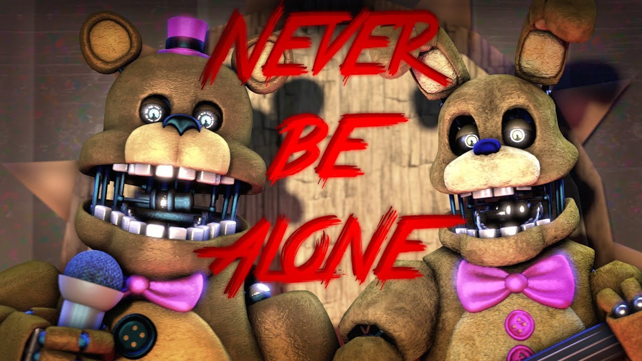 Невер би Элон ФНАФ. ФНАФ никогда. FNAF Alone. Never be Alone FNAF 4.