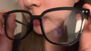 glass licking👓/ wet mouth sound💦/ lens licking/ sleepy sound