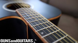 Probably the BEST Acoustic UNDER $150 (Vangoa Matte VCE-1 Acoustic Electric Guitar review/demo)
