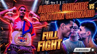 Abiral Ghimire Kickboxing Vs Mathan Choinard Full Fight Ska World Champion Live अवरल घमर