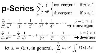 The p-Series ∑ 1/n^p is convergent if p is greater than 1