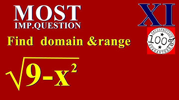 Find Domain and Range of the Function Class 11 Maths NCERT SYLLABUS  2019 Q5
