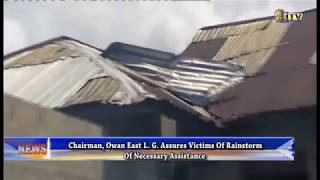 Chairman of Owan East assures victims of rainstorm of necessary assistance