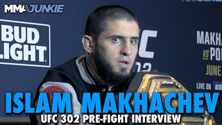Islam Makhachev Hopes Dustin Poirier Doesn't Retire With Loss: 'I Respect Him' | UFC 302