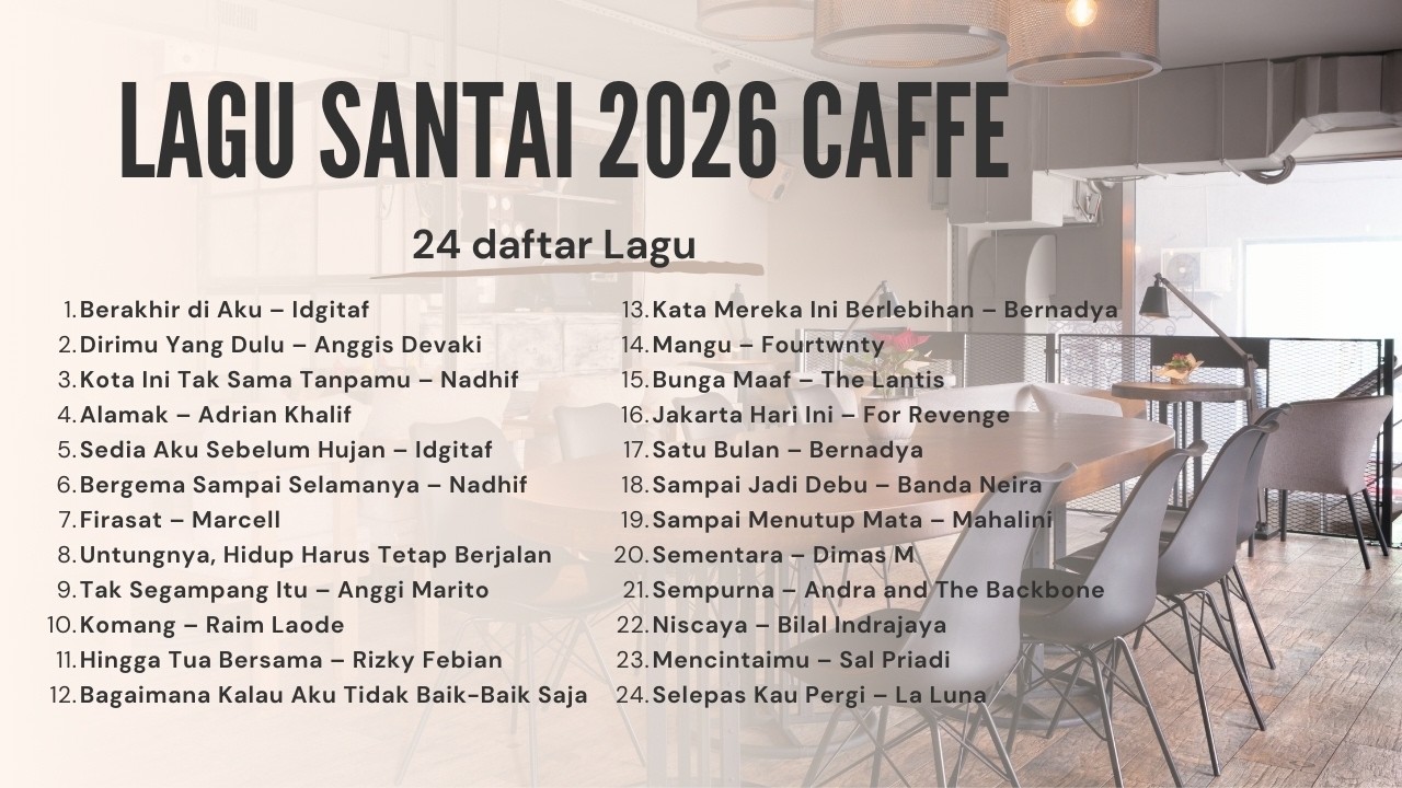 LAGU SANTAI VIRAL 2026 | MUSIK CAFE INDONESIA PALING ADEM #lagusantai2026 #musik