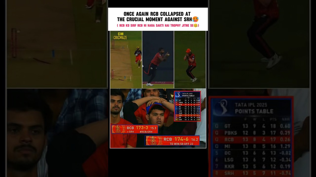 Once again SRH destroyed RCB hope 🥶 