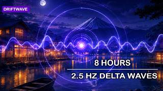 Binaural Beats for Deep Sleep - 2.5 Hz delta waves, 8 hours