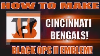 Black Ops 2 - How to make Cincinnati Bengals emblem!