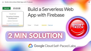Build a Serverless Web App with Firebase || #GSP643 || #short trick