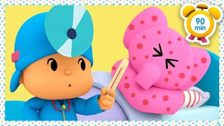POCOYO in ENGLISH  I'm Going to the Doctor [90 min] Full Episodes |VIDEOS and CARTOONS for KIDS