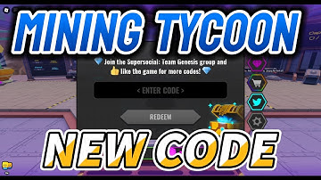 *WORKING CODE* Mining Tycoon Code for November 2024
