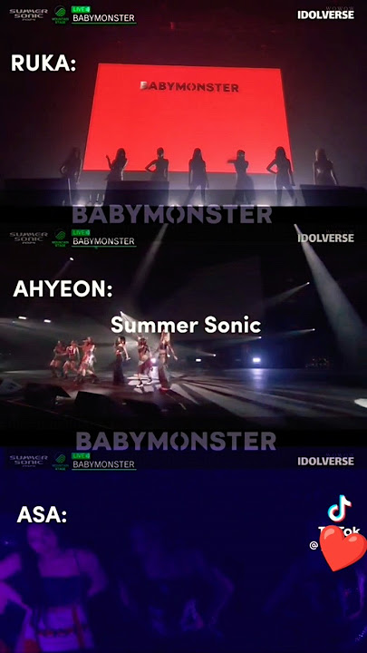 Babymonster rappers on fire 🔥 Summer Sonic 2024 #kpop #babymonster #ruka #ahyeon #asa #summersonic