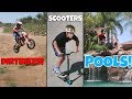 AWESOME DIRTBIKES, SCOOTERS & POOLS