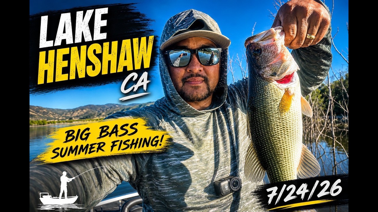 Lake Henshaw, CA Summer bass Fishing (7.24.26)