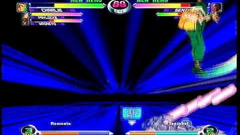 MvC2 Online (360): Brett (Mag/Cha/Psy) vs TeezyBoi (Mag/IM/Sent) 9 .:10.26.09:.
