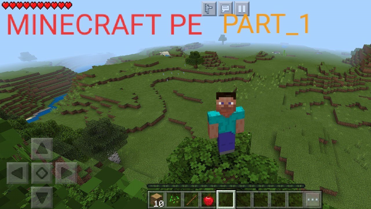 Minecraft pocket edition part_1 YouTube