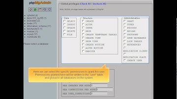 Managing users and privileges