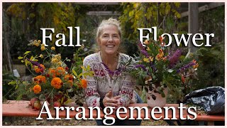 Last Chance for Fall Flowers! 🍂 TWO Stunning Arrangements from my Garden! 💐 🍁 #foragedflowers