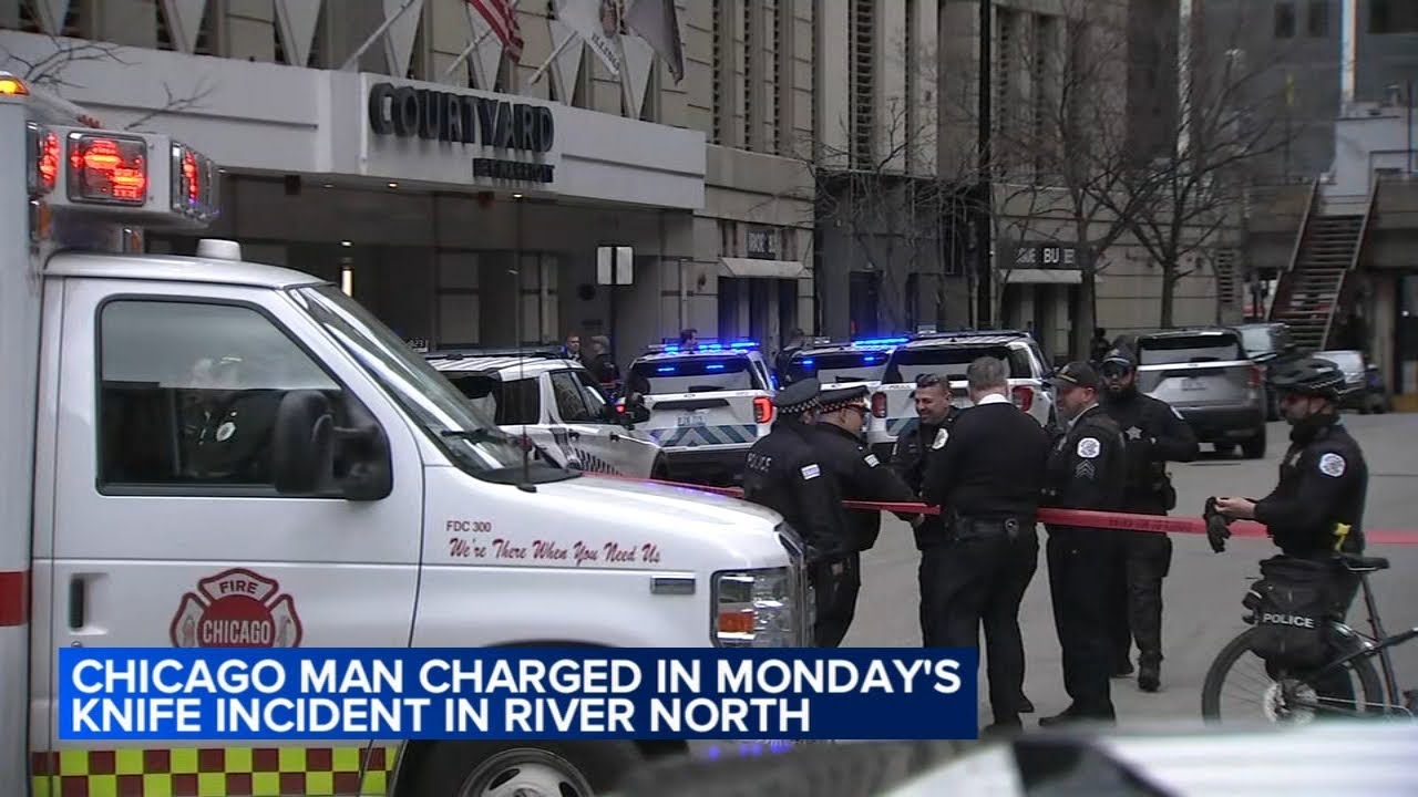 Man with knife shot by police at River North hotel charged with ...
