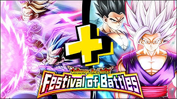 EZA LR VEGETA & TRUNKS + LR PHY BEAST GOHAN VS. CHALLENGE THE LIMITS! FESTIVAL OF BATTLES! (Dokkan)