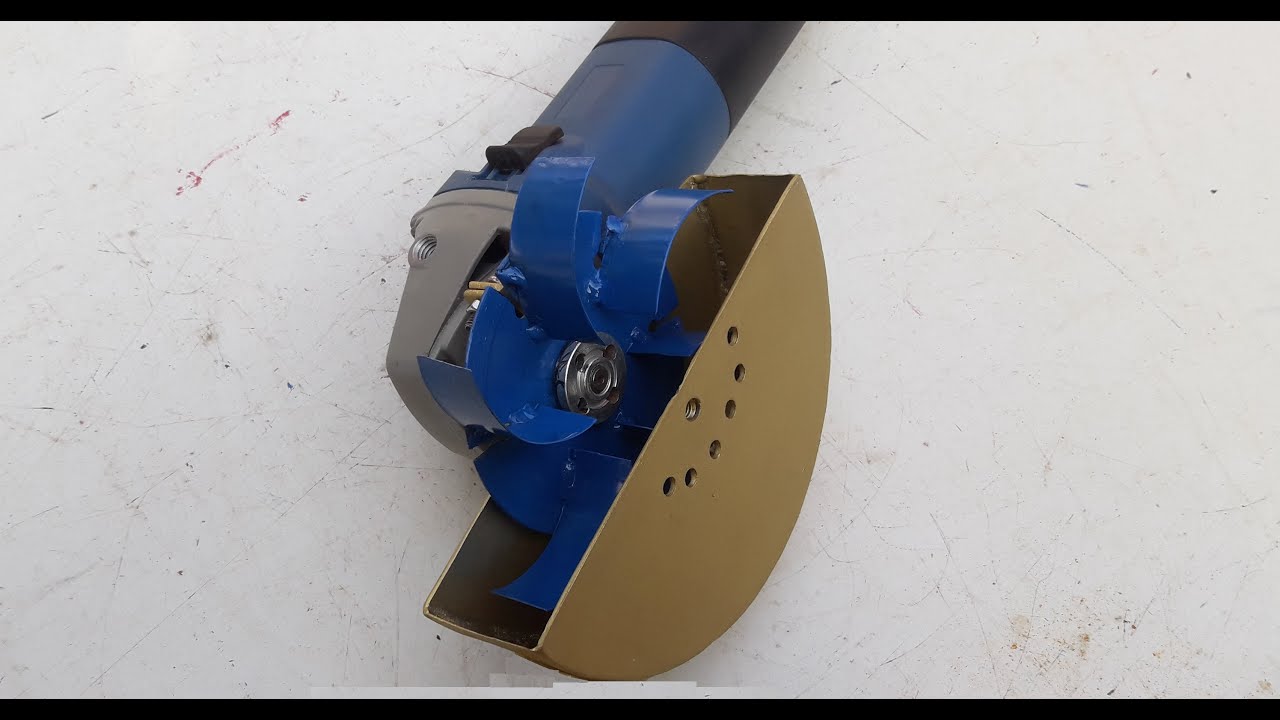 Homemade Amazing Angle Grinder Attachment | Blower and Vacuum Port