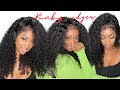 Get the most REALISTIC Hairline with this Kinky Curly wig with kinky edges! Ft. Subella Hair