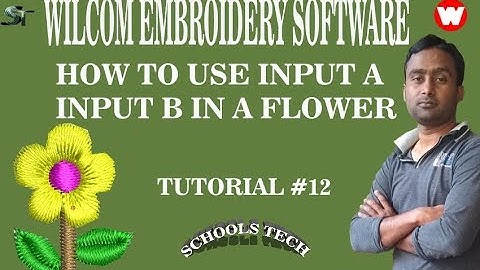 Wilcom In Hindi English How TO Use Input Input B In A Flower Tutorial #12