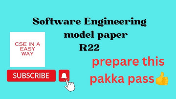 Software Engineering Model paper R22||JNTUH||Software Engineering important questions