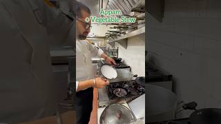 Palappam with Vegetable Stew