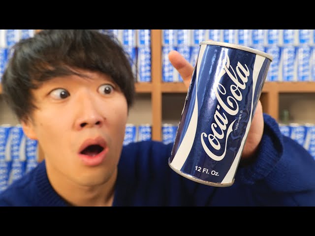 million yen] I bought a can of the legendary blue Coca-Cola and