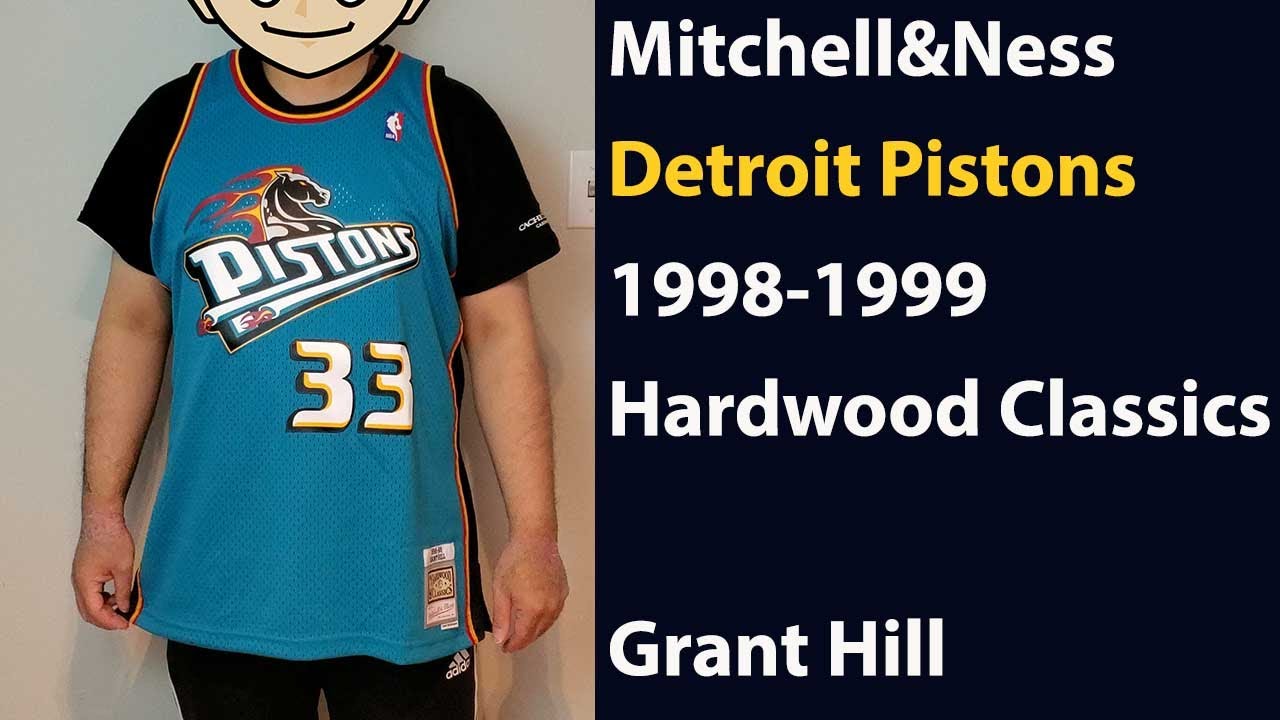 grant hill pistons jersey mitchell and ness