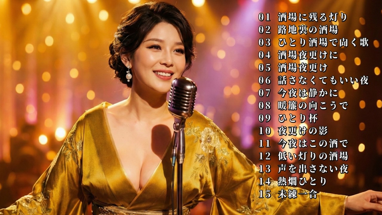 70歳以上が夜に一人で聴く、心に沁みる名曲集 🍶 酒と涙と想い出と｜昭和演歌メドレー