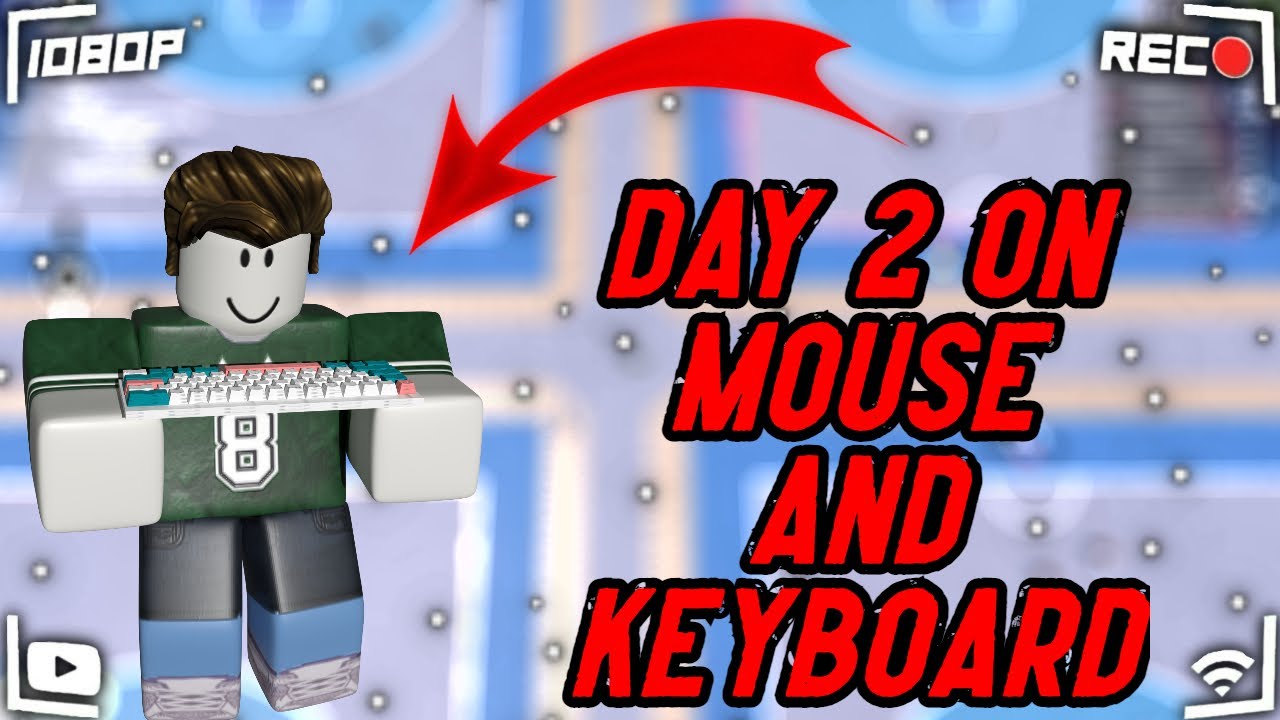DAY 2 ON KEYBOARD AND MOUSE | Roblox Hoopz |